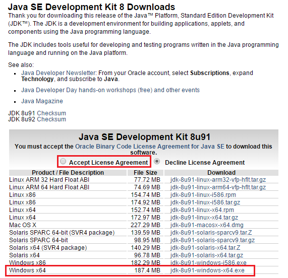 Download Java JDK 8