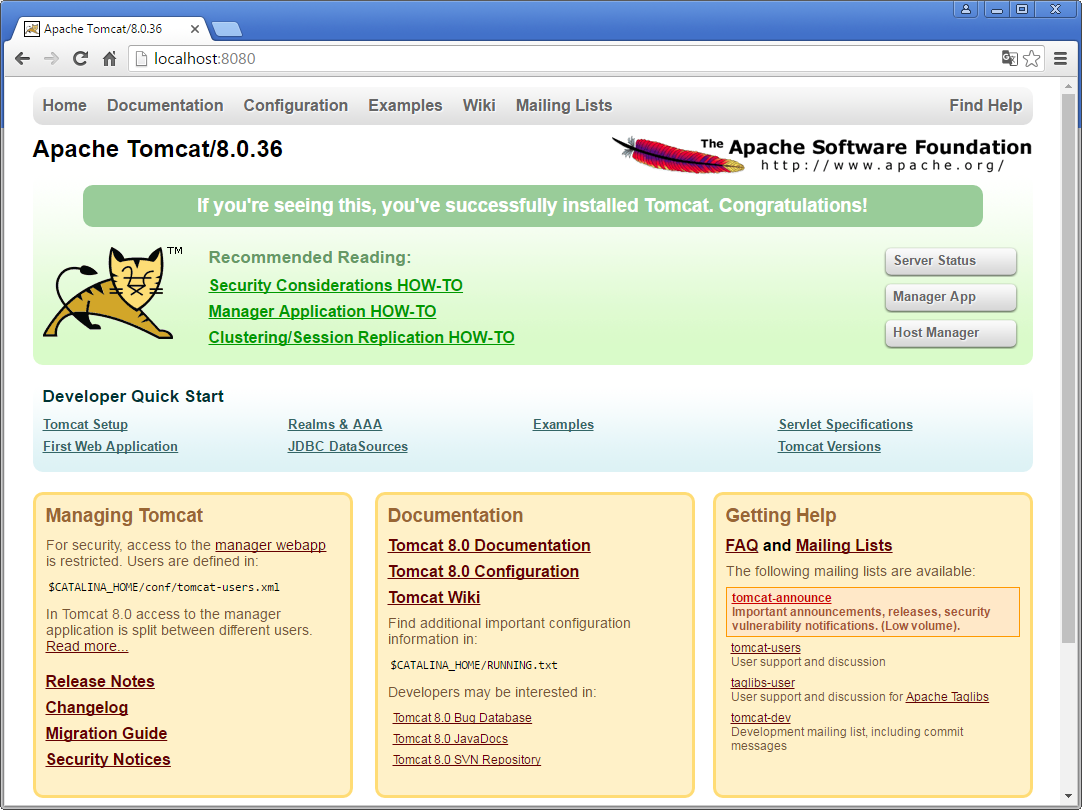 Tomcat 8080